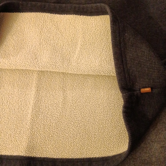 L L Bean Katahdin Iron Works Waffle Fleece Henley shirt -Charcoal Heather - XL - Picture 7 of 7